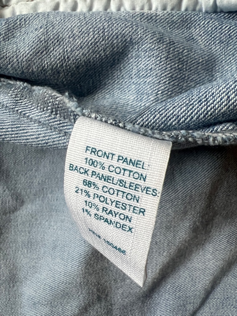 Market & Spruce Faded Light Blue Denim Jacket Size Large Worn Once Euc — image 8 of 8